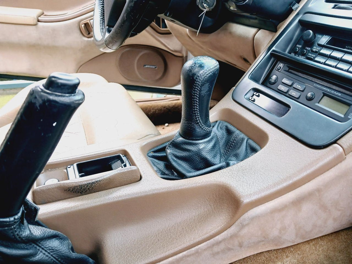 90-92 NISSAN 300ZX Manual Transmission Shifter Bezel Brown/C OEM 96931-30P02