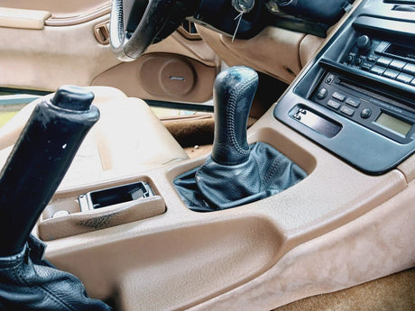 90-92 NISSAN 300ZX Manual Transmission Shifter Bezel Brown/C OEM 96931-30P02