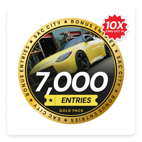 7,000 Bonus Entries – Gold Pack – Win the Sac City Proto Z