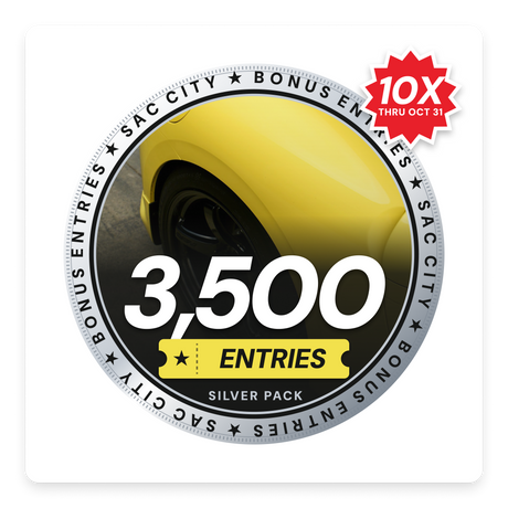 3,500 Bonus Entries – Silver Pack – Win the Sac City Proto Z
