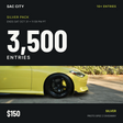 Sac City Silver: 3,500 entries for $150 during the 10× event ending October 31 at 11:59 PM Pacific; wheel and side of the giveaway Proto Spec Z.