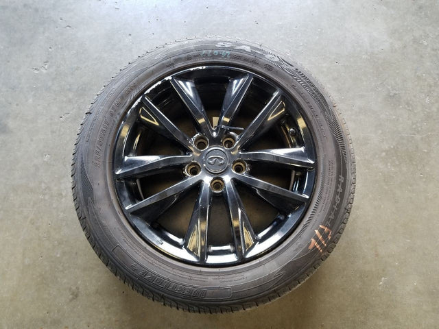 17X 7 1/2 WHEEL (PAINTED BLK)*