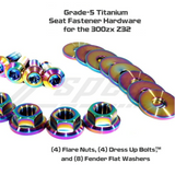 ZSPEC Seat Dress Up Bolts® Fastener Kit for '90-99 Nissan 300zx Z32, Titanium