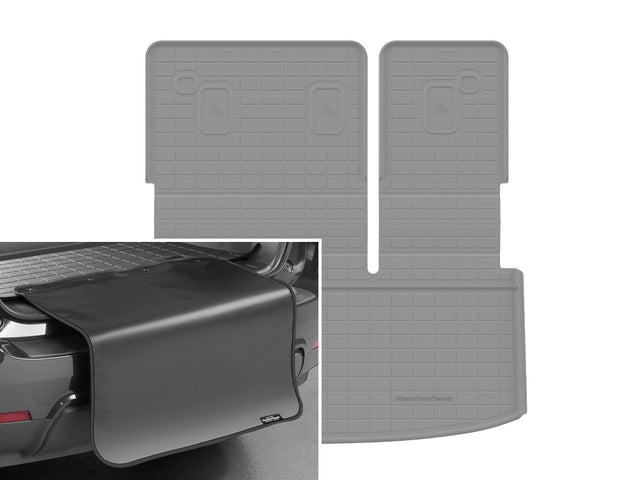WeatherTech 421857IMSK SeatBack Cargo Liner HP, Behind 3rd Row Seating With Bumper Protector, grey