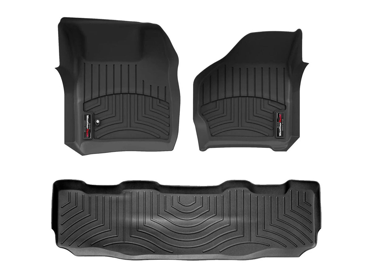 WeatherTech 44002-1-2 FloorLiner 1st & 2nd Row, black
