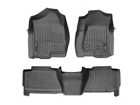 WeatherTech 440031-440612 FloorLiner, black - 1st and 2nd row set