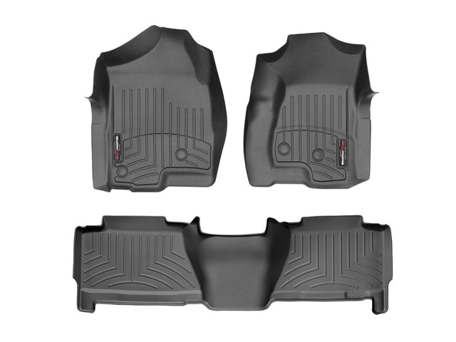 WeatherTech 440031-440612 FloorLiner, black - 1st and 2nd row set