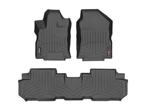 WeatherTech 441475-1-4 Black; first and second row; bucket seating full sold set
