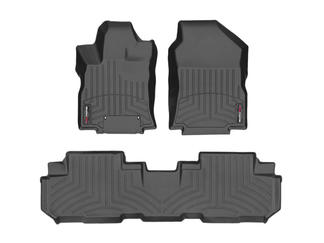 WeatherTech 441475-1-4 Black; first and second row; bucket seating full sold set
