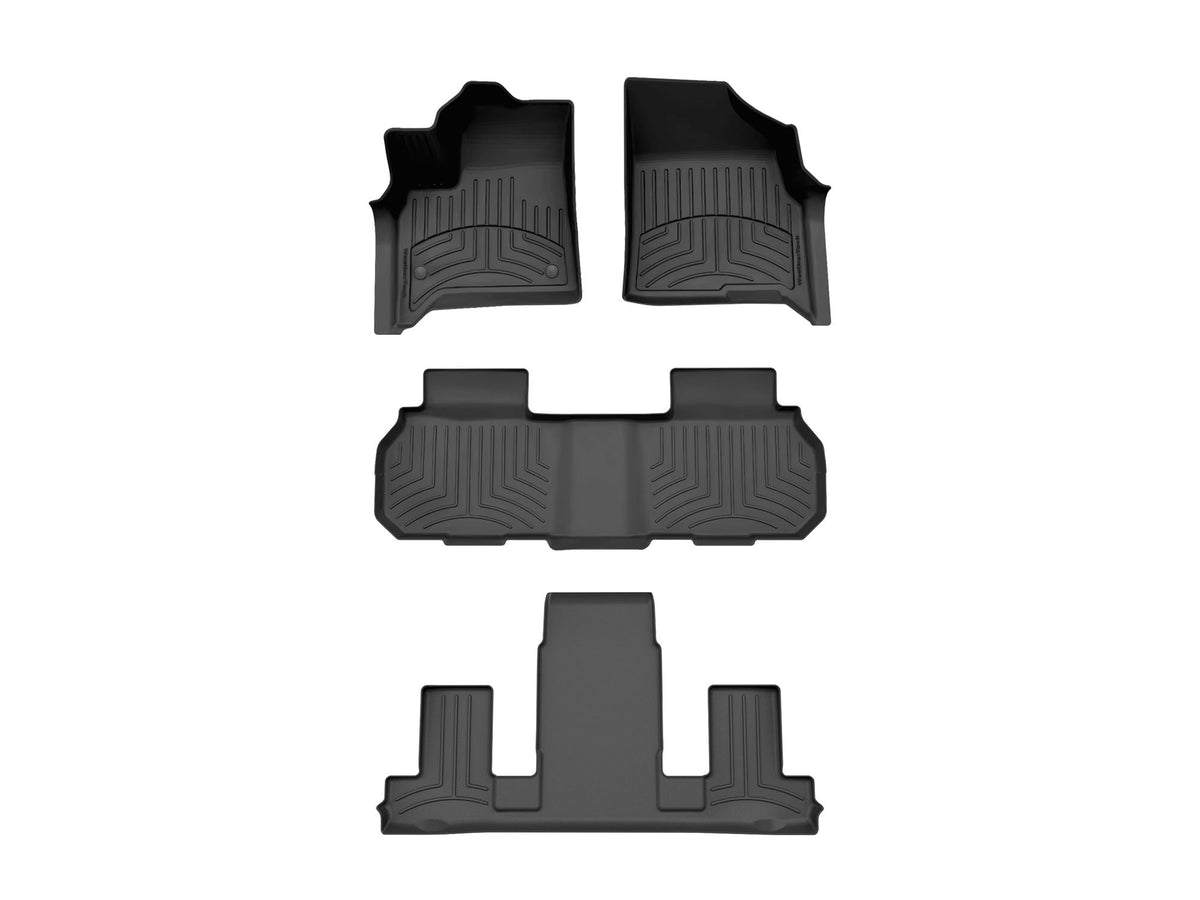 WeatherTech 441881-1-3-4IM FloorLiner HP, black - 1st, 2nd and 3rd row set