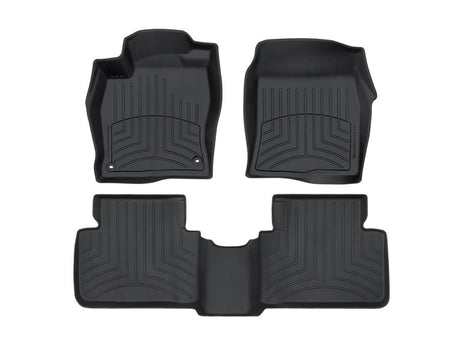 WeatherTech 448841IM-448842 black HP front and standard rear floor liner set for Civic Type R