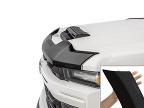 WeatherTech 55100IMB Hood Protector, matte black - representative installed hood protector