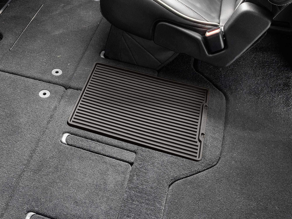 WeatherTech W802CO Cocoa CenterAisle All-Weather Floor Mat installed in Chrysler Pacifica