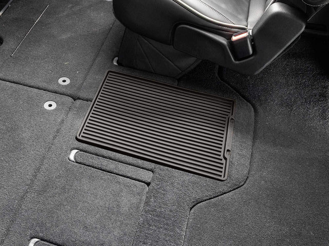 WeatherTech W802CO Cocoa CenterAisle All-Weather Floor Mat installed in Chrysler Pacifica