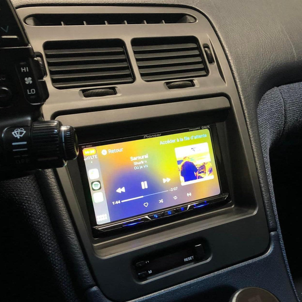 ZSPEC LHD Double-Din Radio Bezel w/Brackets for '90-99 Nissan Z32 300zx
