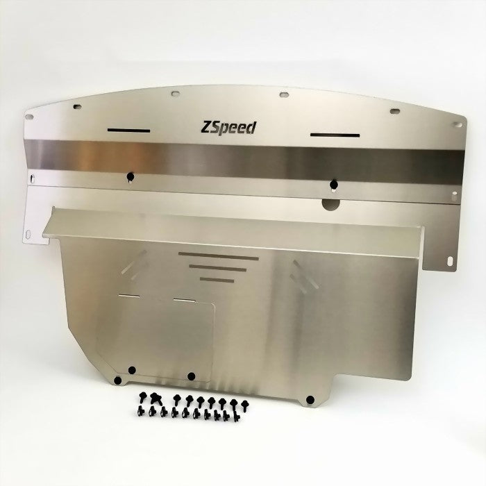 ZSpeed Nissan 350Z Infiniti G35 Aluminum Engine Splash Shield Undershroud Skid Plate