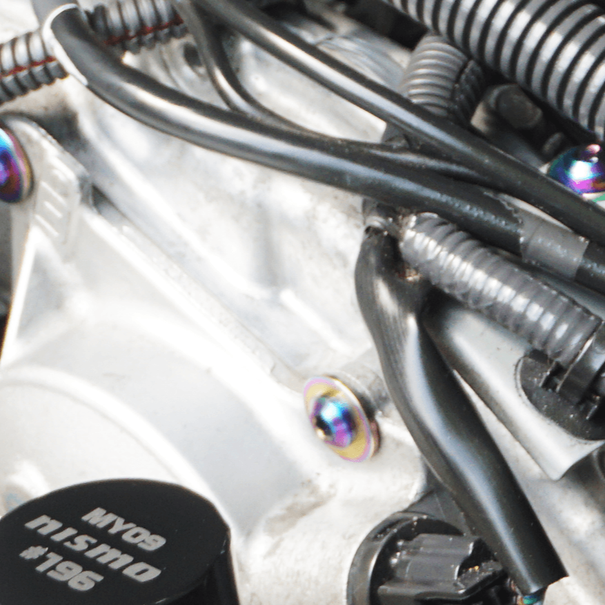 ZSPEC VQ37VHR Front-Engine Dress Up Fastener Kit, 370z / G37, Titanium
