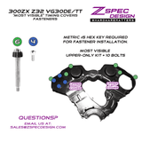 ZSPEC "Most Visible" (Top) Timing Covers Fasteners, Nissan 300zx Z32, Titanium