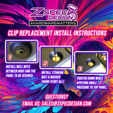 ZSPEC Plastic-Clips Replacement Kit for '09-20 Nissan 370z Z34, Grade-5 Titanium