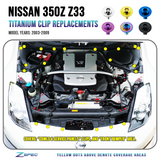 ZSPEC Titanium Clips Replacements for '03-09 Nissan 350z Z33