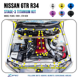 ZSPEC Stage-3 Titanium Hardware Kit for the Nissan Skyline GTR R34, RB26DETT