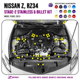 ZSPEC Stage-2 Dress Up Bolts® Hardware Kit for Nissan Z RZ34, Stainless & Billet