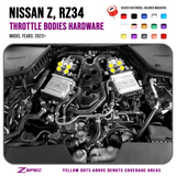 ZSPEC Throttle Bodies Fastener Kit for '23+ Nissan Z RZ34, Stainless & Billet