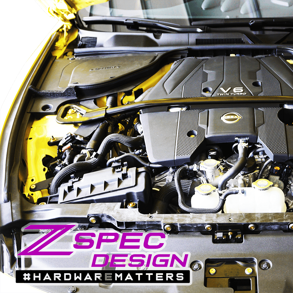 ZSPEC Stage-1 Dress Up Bolts® Hardware Kit for Nissan Z RZ34, Titanium & Billet