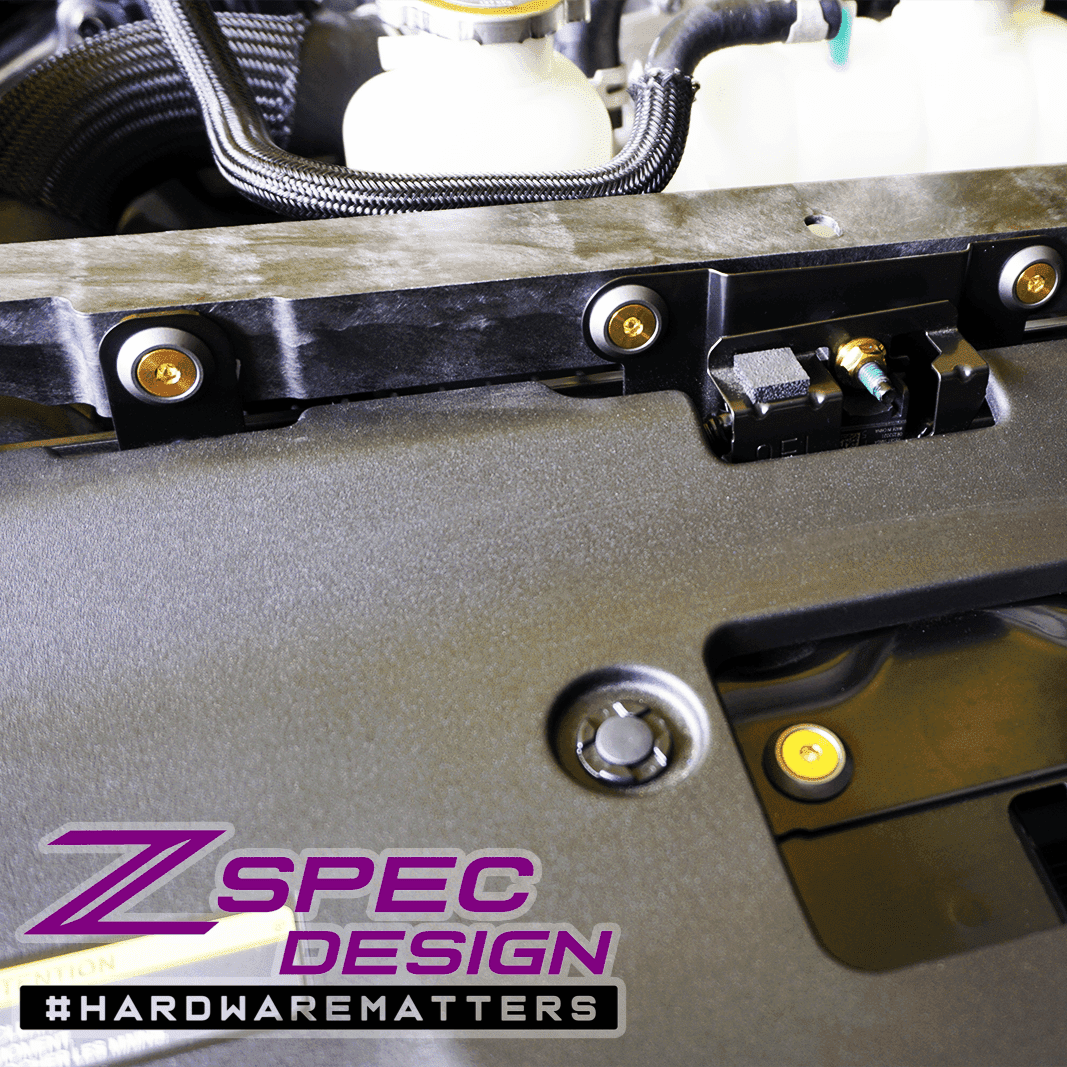 ZSPEC Stage-2 Dress Up Bolts® Hardware Kit for Nissan Z RZ34, Titanium & Billet