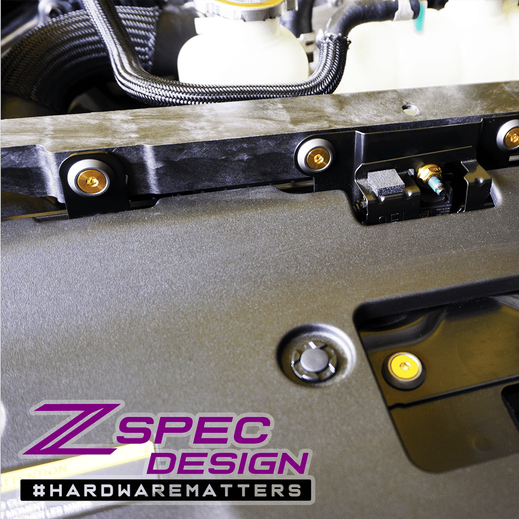 ZSPEC Stage-1 Dress Up Bolts® Hardware Kit for Nissan Z RZ34, Titanium & Billet