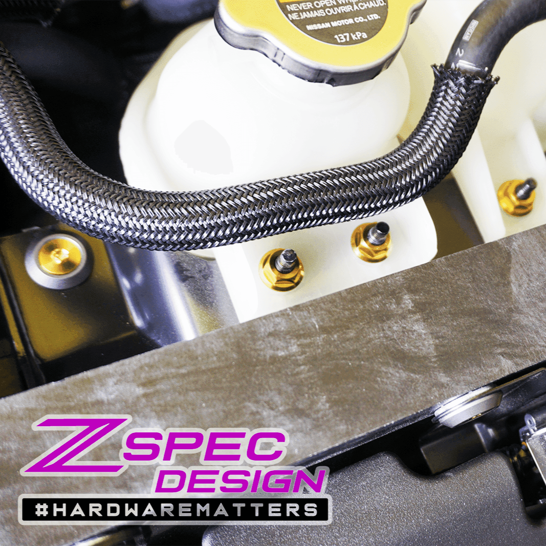 ZSPEC Stage-2 Dress Up Bolts® Hardware Kit for Nissan Z RZ34, Titanium & Billet