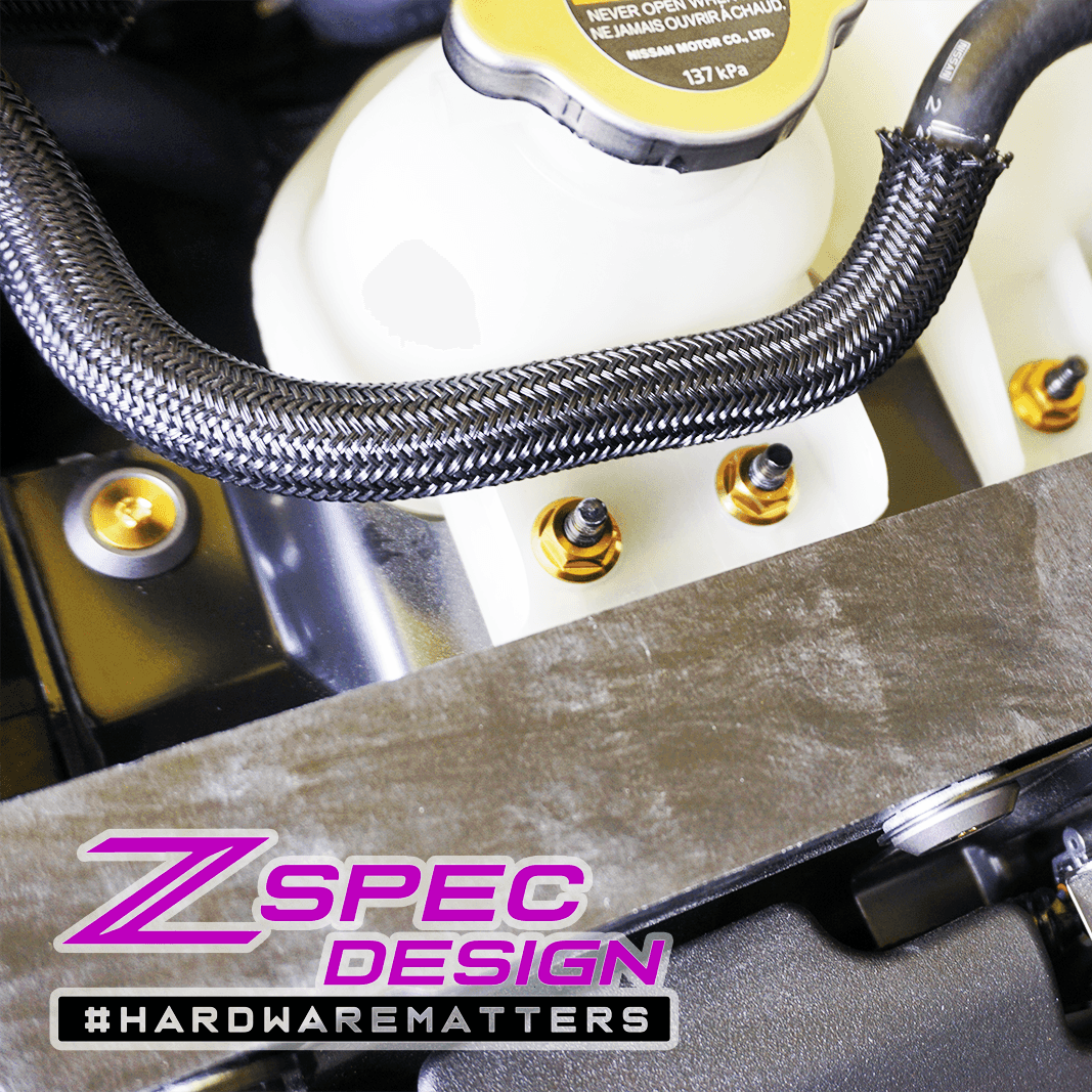 ZSPEC Stage-1 Dress Up Bolts® Hardware Kit for Nissan Z RZ34, Titanium & Billet