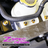 ZSPEC Stage-1 Dress Up Bolts® Hardware Kit for Nissan Z RZ34, Titanium & Billet