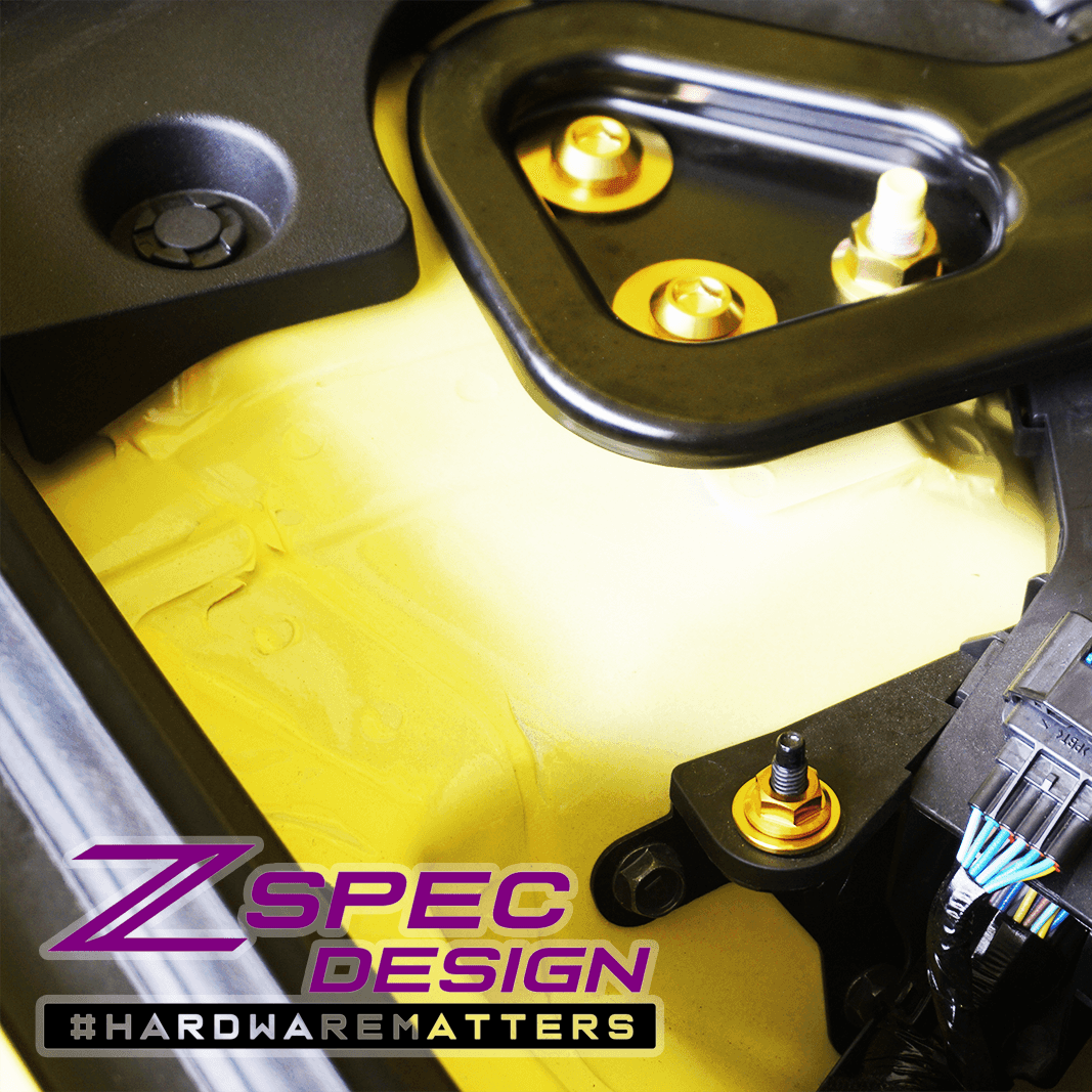 ZSPEC Stage-1 Dress Up Bolts® Hardware Kit for Nissan Z RZ34, Titanium & Billet