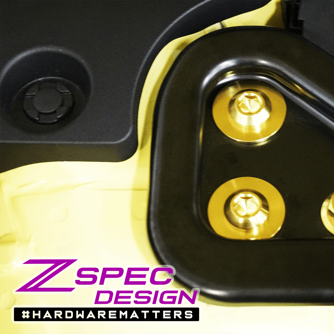 ZSPEC Stage-1 Dress Up Bolts® Hardware Kit for Nissan Z RZ34, Titanium & Billet