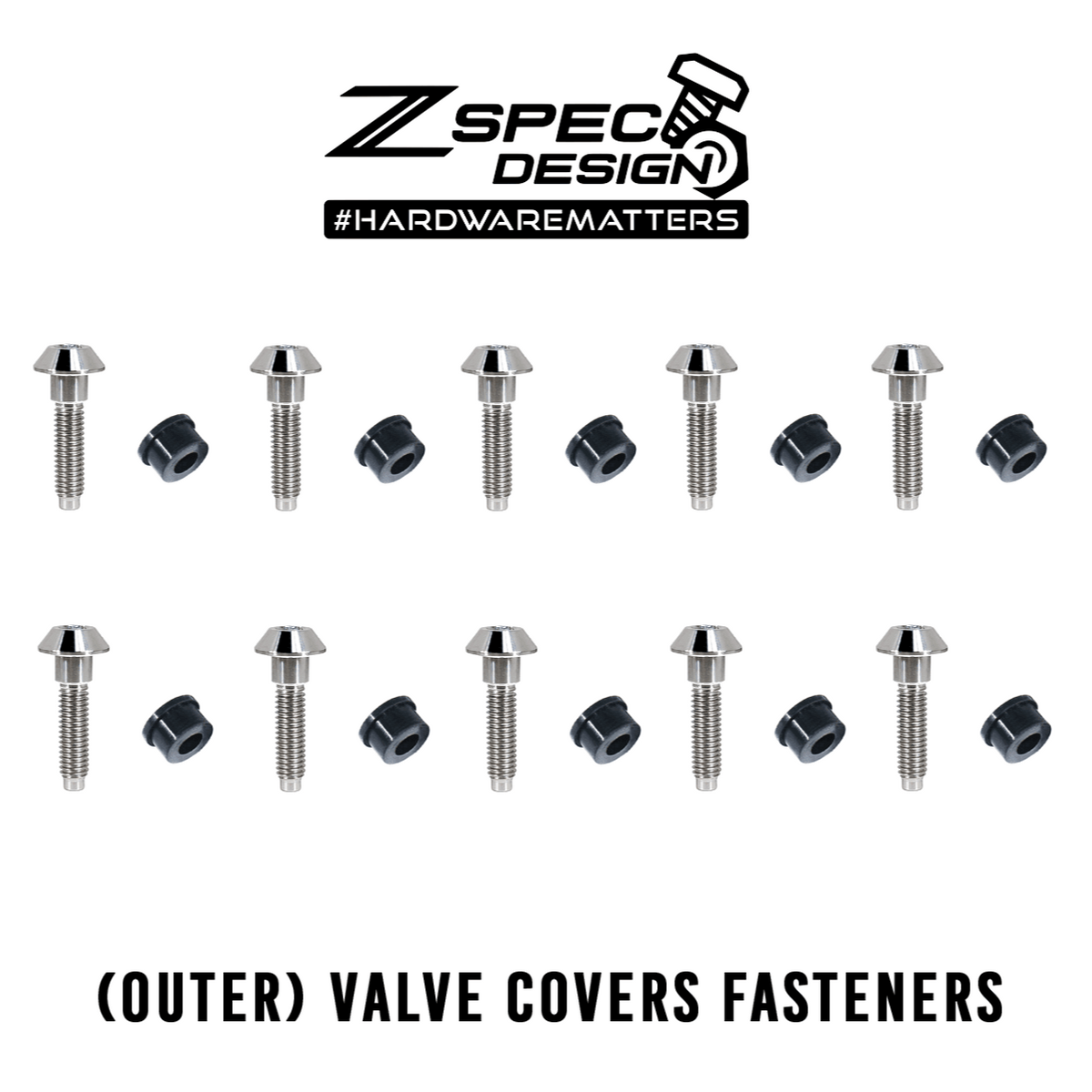 ZSPEC Stage-2 Dress Up Bolts® Hardware Kit for the Nissan Skyline GTR R32, Titanium