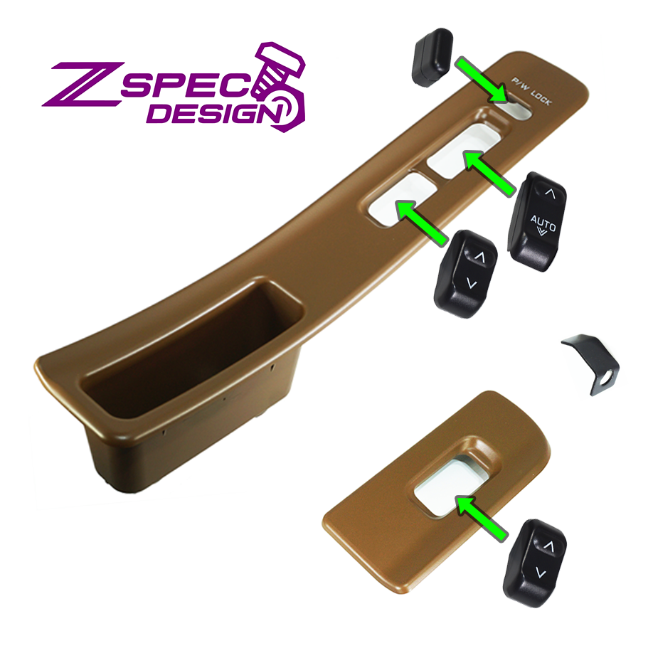Z32 300zx Door Window-Switch & Finishers Refresh Kit, Bezels & Buttons