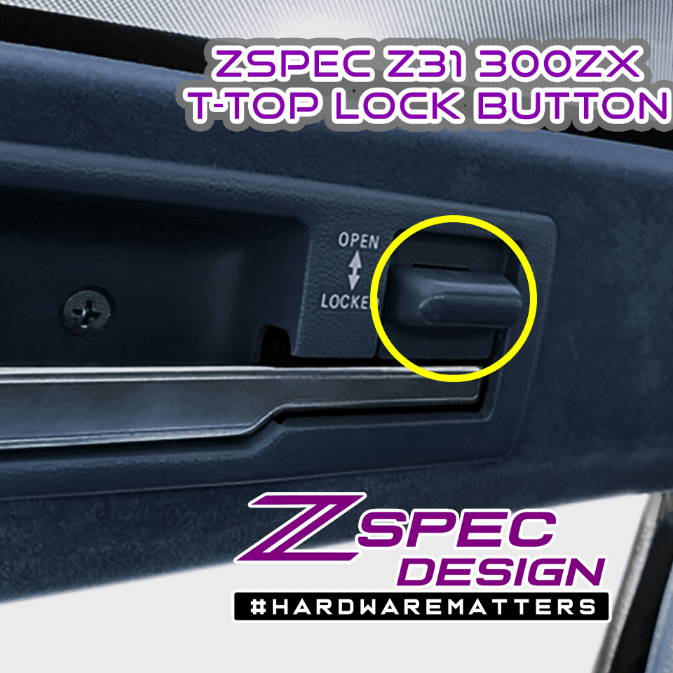 ZSPEC T-Top Lock-Buttons (Pair), Nissan Z31 300zx OE-Matched Colors & Finish