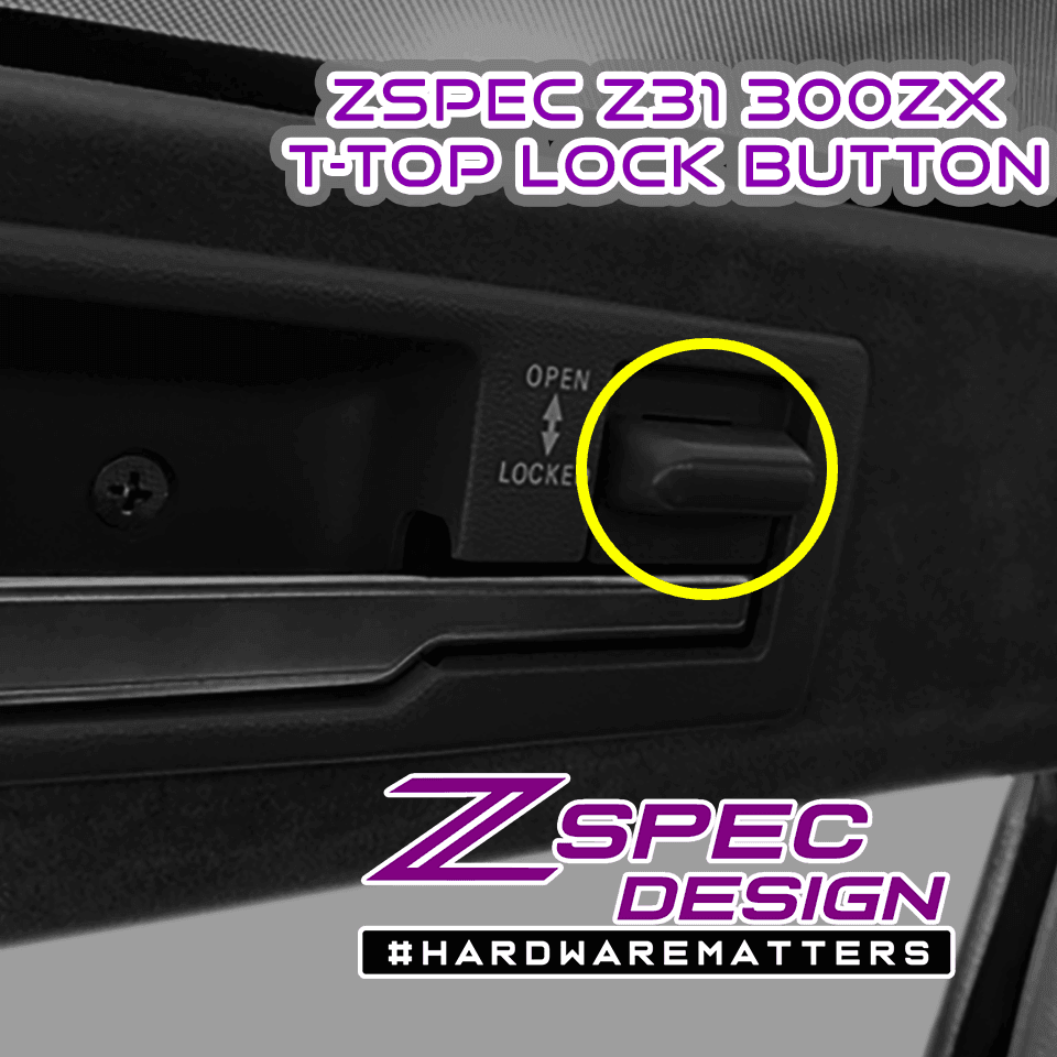 ZSPEC T-Top Lock-Buttons (Pair), Nissan Z31 300zx OE-Matched Colors & Finish