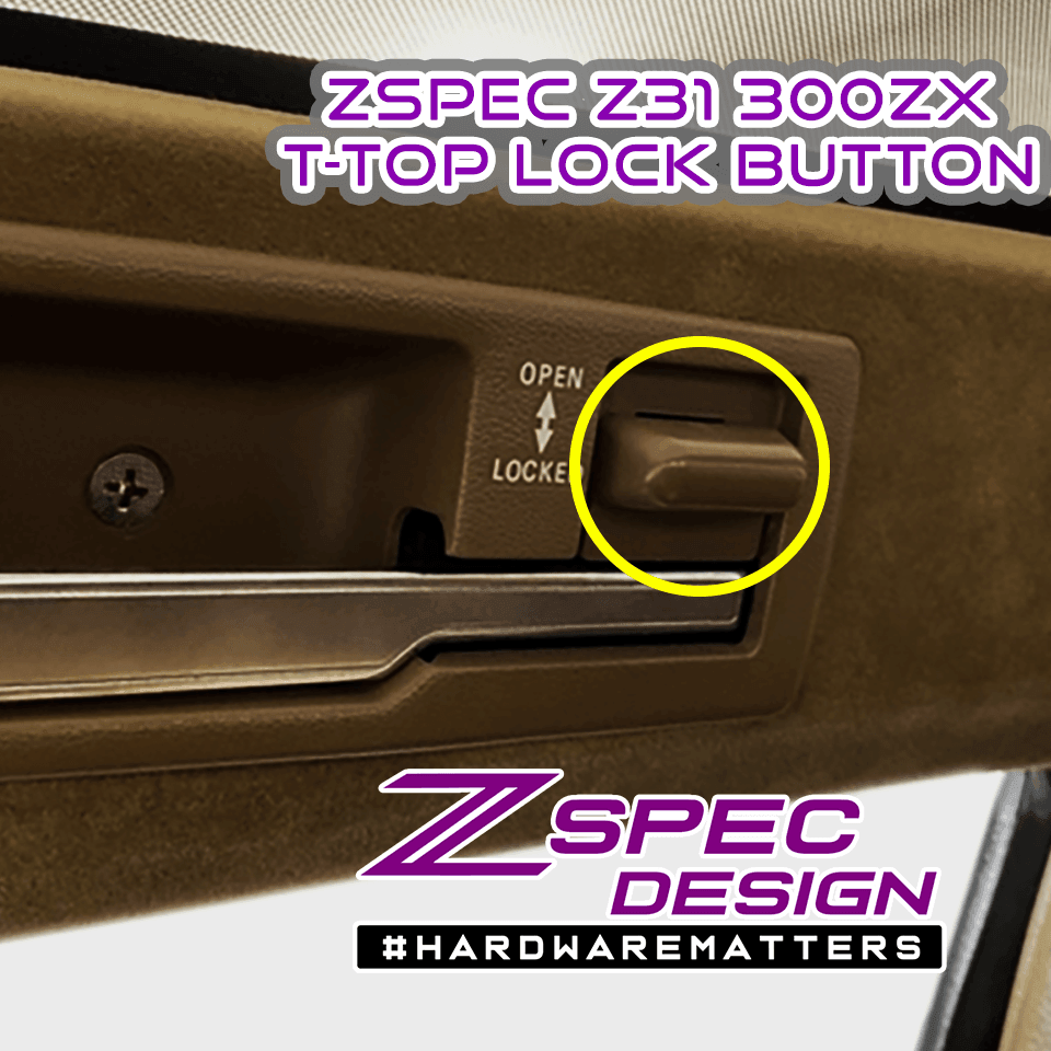 ZSPEC T-Top Lock-Buttons (Pair), Nissan Z31 300zx OE-Matched Colors & Finish